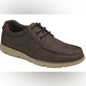 Men’s Boat Shoes Brown Lace Up Slip Resistant Size 10 Tony-16 New Free Shipping